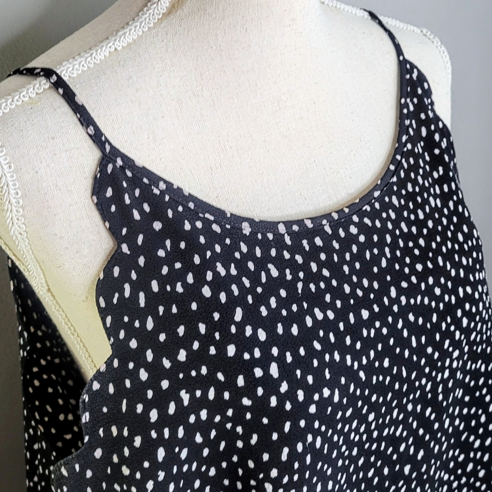 Madison Paris New York Speckled Sleeveless Tank Top Women's size large - Picture 2 of 6